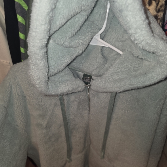 Wild Fable Plush Light Gray Jacket - Picture 4 of 4